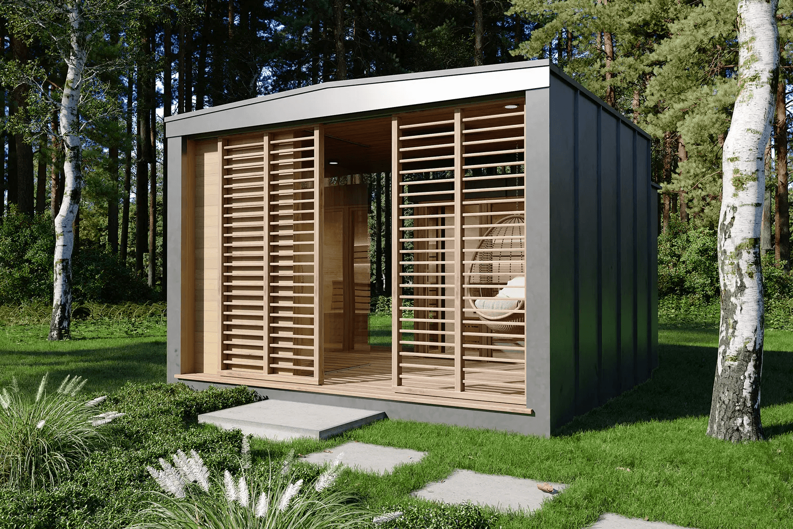 Projekt sauna wolnostojąca Erin