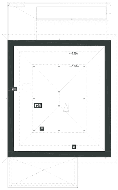 Rzut poddasza domu jednorodzinnego SPOKOJNY D51