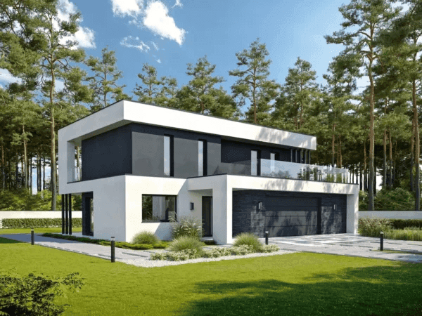 Wizualizacja domu jednorodzinnego STANOWCZY D70