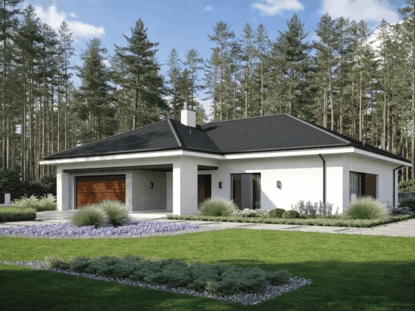 Wizualizacja domu jednorodzinnego SWOBODNY D76