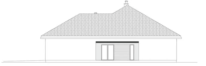 Elewacja prawa domu jednorodzinnego SZCZEGÓLNY D78