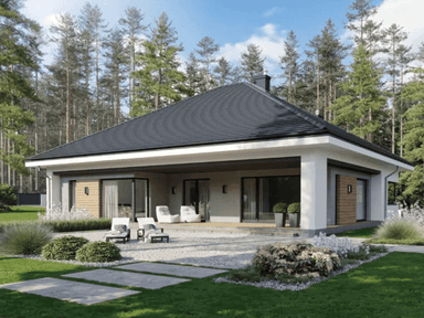 Wizualizacja domu jednorodzinnego SZCZEGÓLNY D78