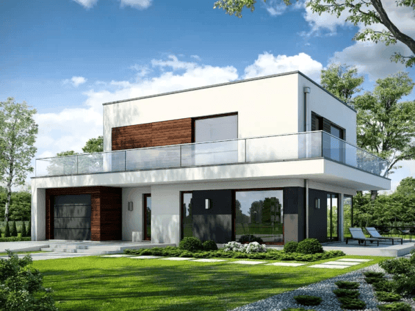 Wizualizacja domu jednorodzinnego SZYKOWNY D43