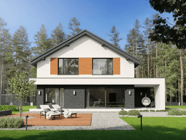Wizualizacja domu jednorodzinnego TWÓRCZY D79