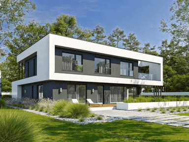 Wizualizacja domu jednorodzinnego WYSZUKANY D64