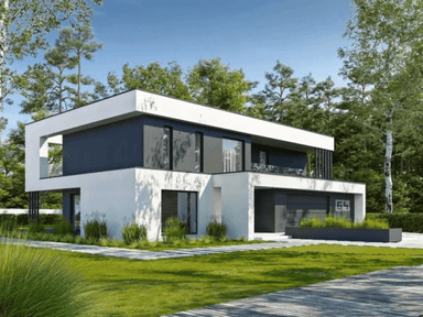 Wizualizacja domu jednorodzinnego WYSZUKANY D64