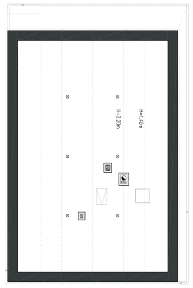 Rzut poddasza domu jednorodzinnego ZGRABNY D53