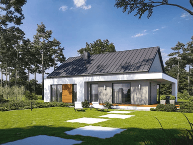 Wizualizacja domu jednorodzinnego ZGRABNY D53