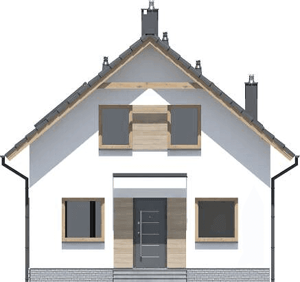 Elewacja frontowa domu jednorodzinnego Abel