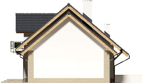 Elewacja prawa domu jednorodzinnego Ajaks 2