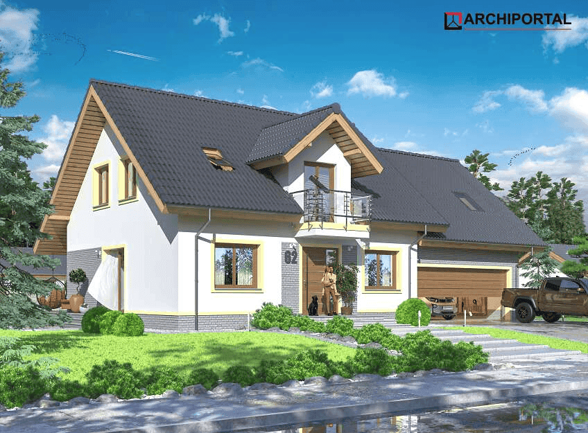 Wizualizacja domu jednorodzinnego Ajaks 2
