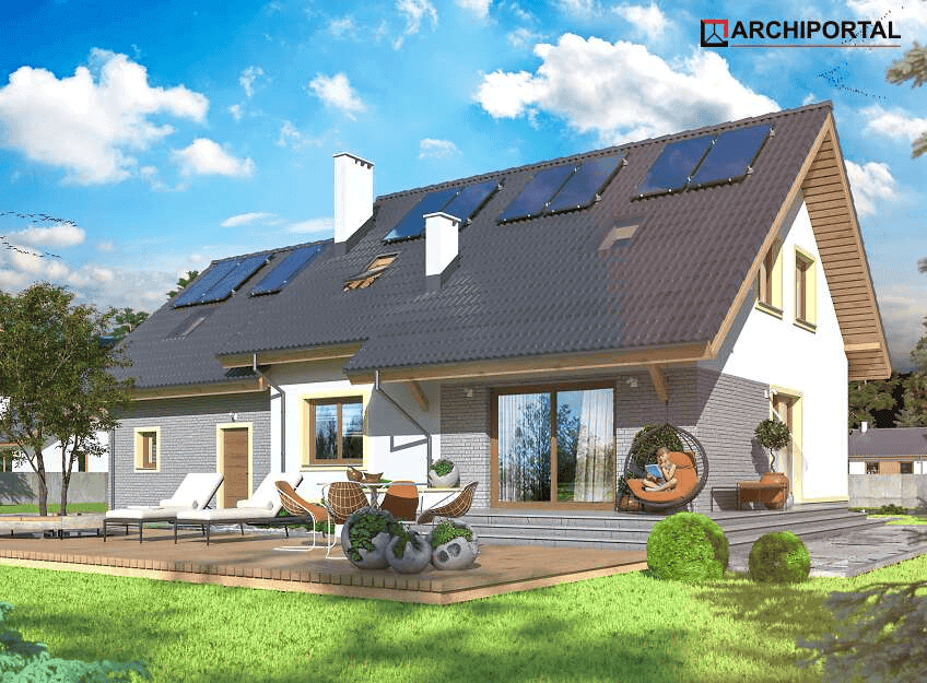 Wizualizacja domu jednorodzinnego Ajaks 2