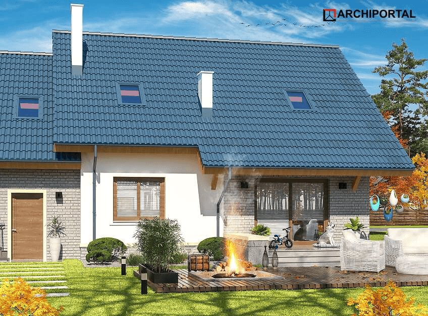 Wizualizacja domu jednorodzinnego Ajaks