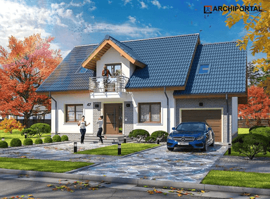 Wizualizacja domu jednorodzinnego Ajaks