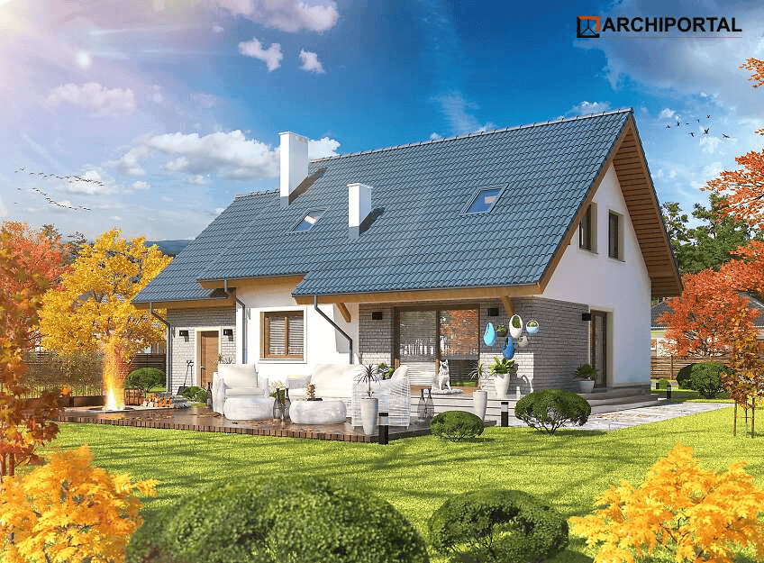 Wizualizacja domu jednorodzinnego Ajaks