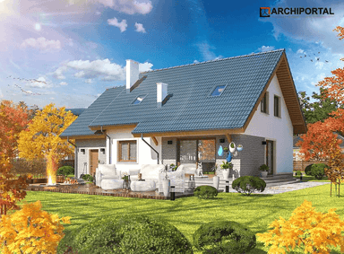 Wizualizacja domu jednorodzinnego Ajaks