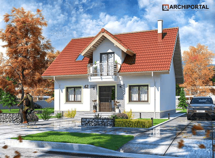 Wizualizacja domu jednorodzinnego Ajaks 3