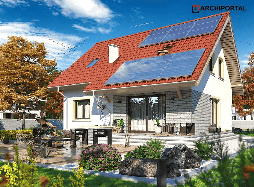 Wizualizacja domu jednorodzinnego Ajaks 3