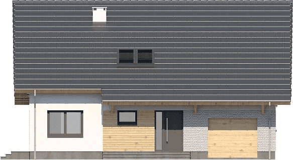 Elewacja frontowa domu jednorodzinnego Ajaks 5