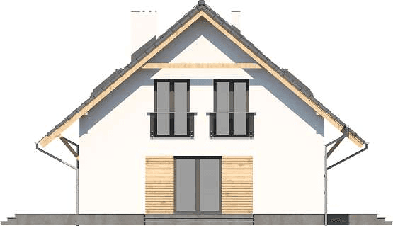 Elewacja lewa domu jednorodzinnego Ajaks 5