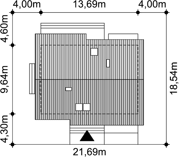 Wizualizacja domu jednorodzinnego Ajaks 5