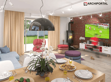 Wizualizacja domu jednorodzinnego Ajaks Bis