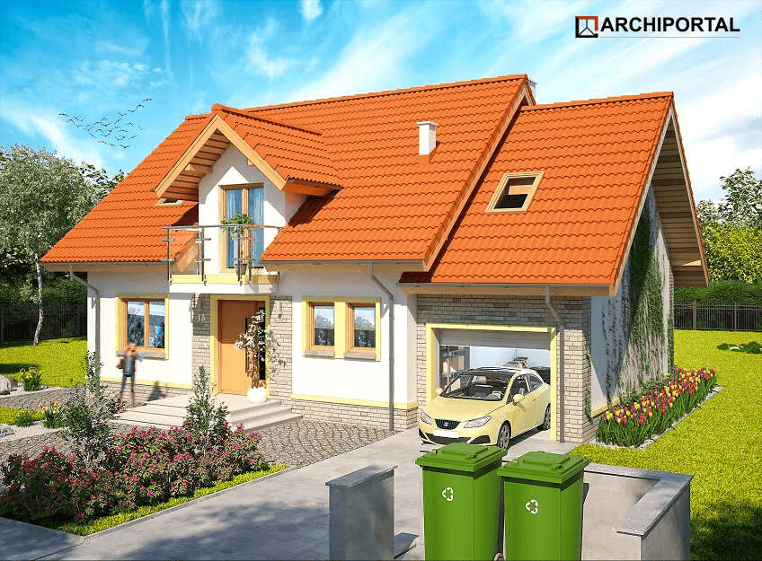 Wizualizacja domu jednorodzinnego Ajaks Bis