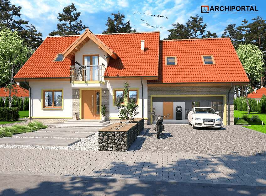 Wizualizacja domu jednorodzinnego Ajaks Bis G2