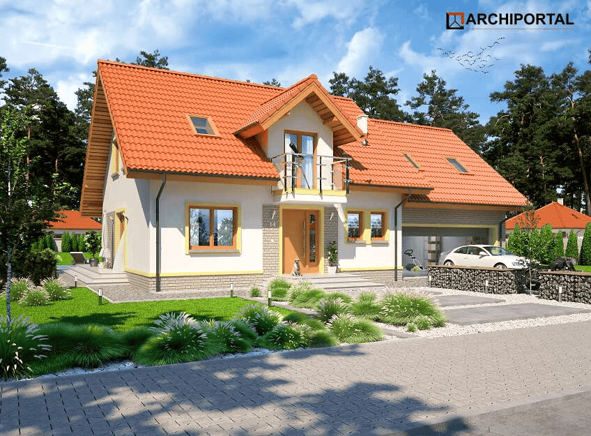 Wizualizacja domu jednorodzinnego Ajaks Bis G2