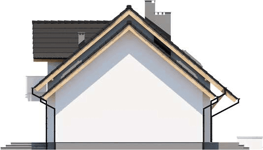 Elewacja prawa domu jednorodzinnego Ajaks Max