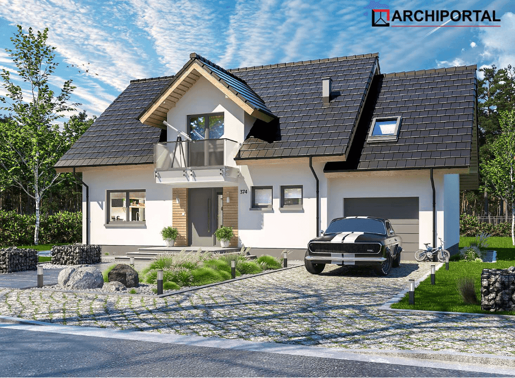 Wizualizacja domu jednorodzinnego Ajaks Max