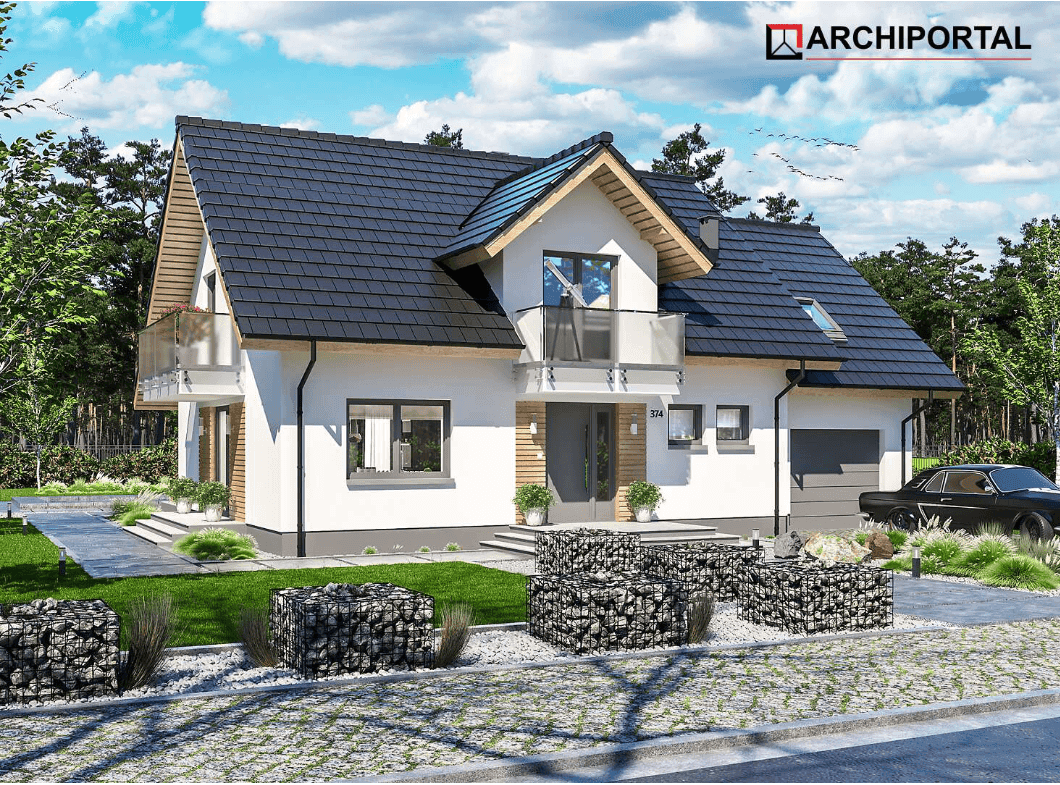 Wizualizacja domu jednorodzinnego Ajaks Max