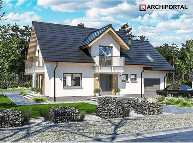 Wizualizacja domu jednorodzinnego Ajaks Max