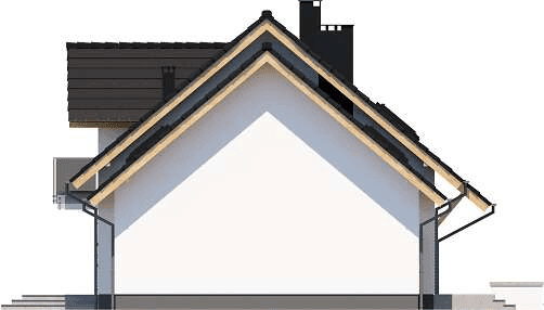 Elewacja prawa domu jednorodzinnego Ajaks Max G2