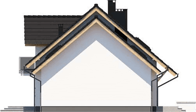 Elewacja prawa domu jednorodzinnego Ajaks Max G2