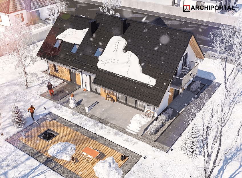 Wizualizacja domu jednorodzinnego Ajaks Maks G2