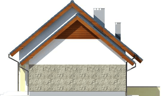 Elewacja prawa domu jednorodzinnego Ajaks Modern