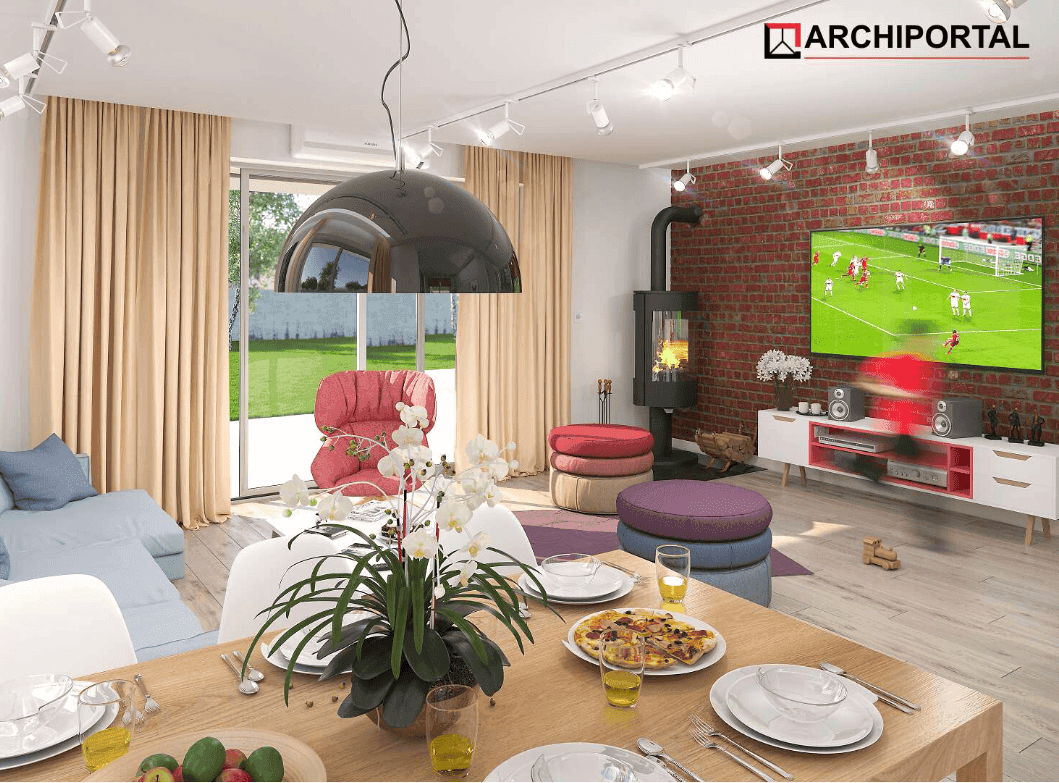 Wizualizacja domu jednorodzinnego Ajaks Modern