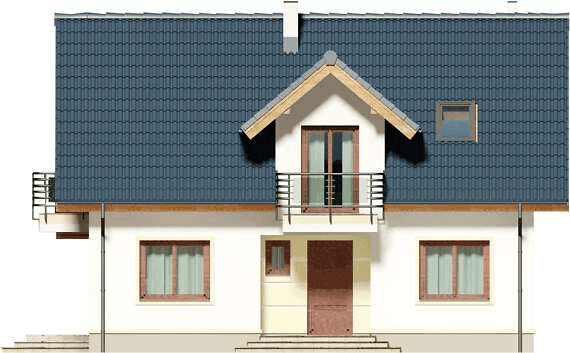 Elewacja frontowa domu jednorodzinnego Amant