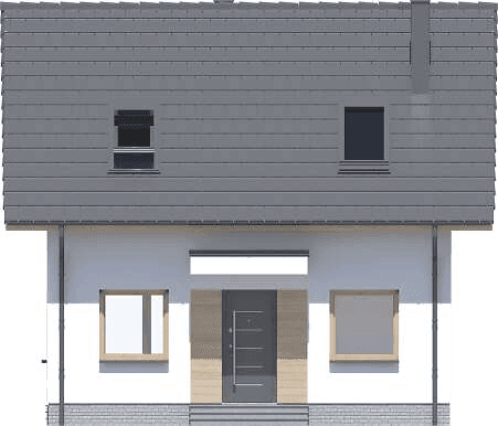 Elewacja frontowa domu jednorodzinnego Amigo