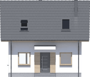 Elewacja frontowa domu jednorodzinnego Amigo