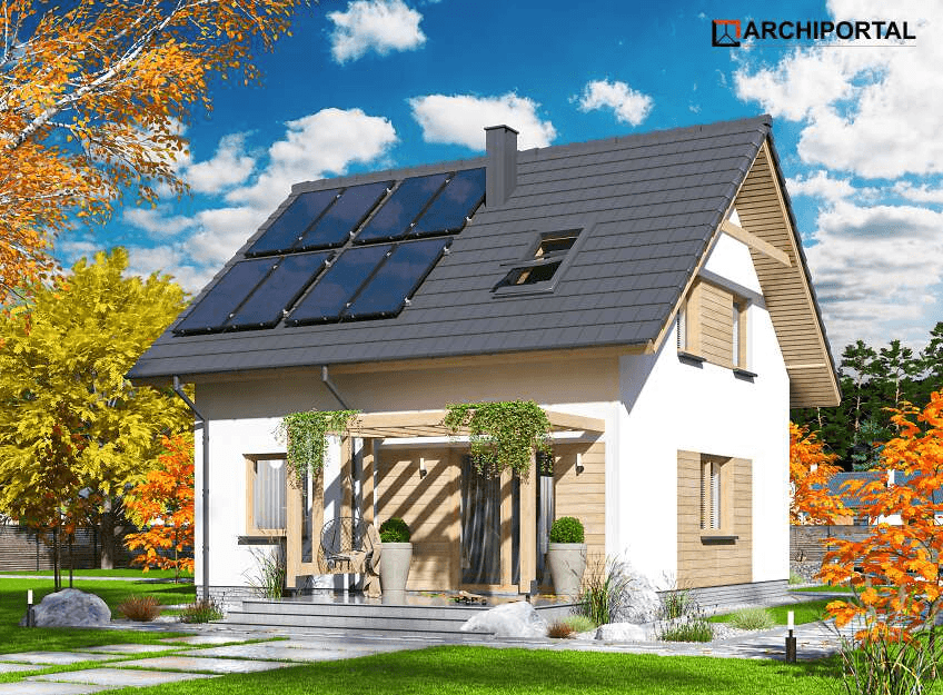 Wizualizacja ogrodowa domu jednorodzinnego Amigo