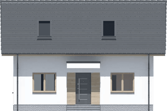 Elewacja frontowa domu jednorodzinnego Amor 2