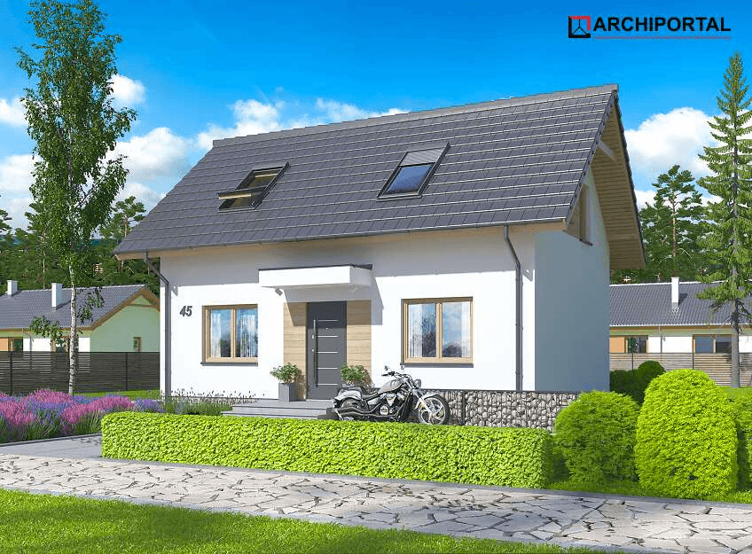 Wizualizacja projektu domu jednorodzinnego Amor 2
