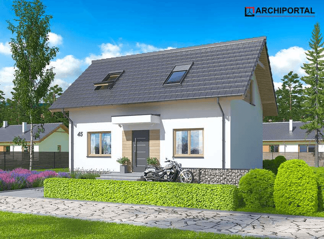 Wizualizacja projektu domu jednorodzinnego Amor 2