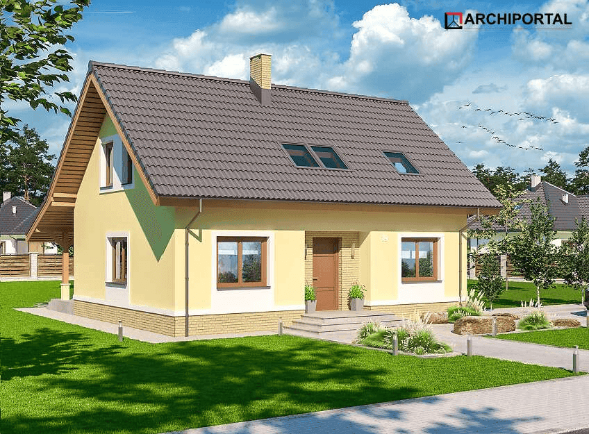 Wizualizacja domu jednorodzinnego Amor