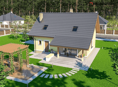 Wizualizacja domu jednorodzinnego Amor