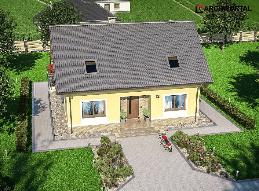 Wizualizacja domu jednorodzinnego Amor Bis