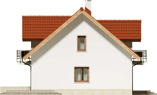 Elewacja lewa domu jednorodzinnego Apollo