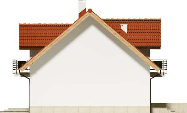 Elewacja prawa domu jednorodzinnego Apollo